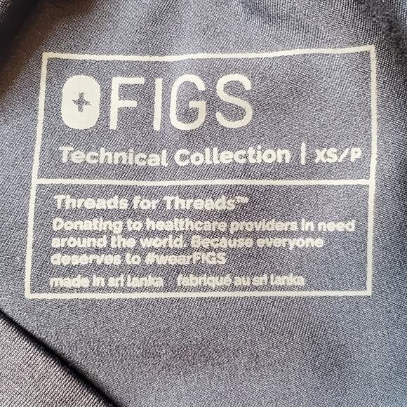 Figs Women's Size XSP Zamora Jogger Scrub Pants High Waist Blue W22SW2012P - Picture 8 of 8